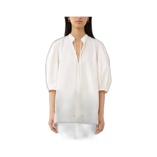 Tie-Detailed Tunic Shirt
