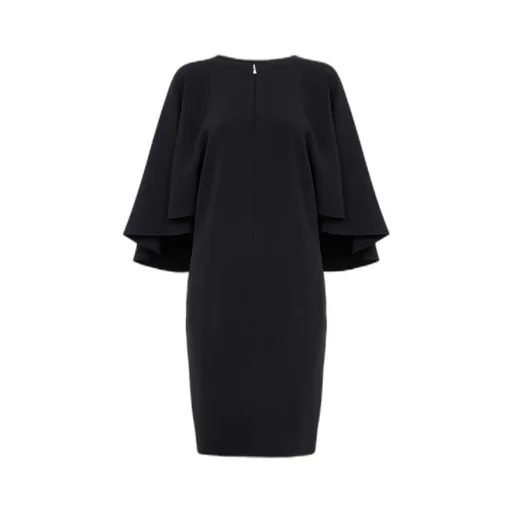 Cape Sleeves Mini Dress