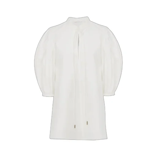 Tie-Detailed Tunic Shirt