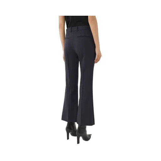 Cropped Bootcut Trousers