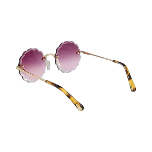 Round Scalloped Frame Sunglasses