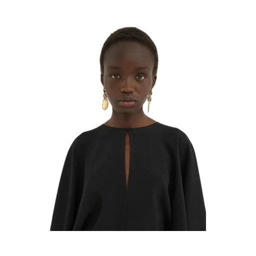Cape Sleeves Mini Dress