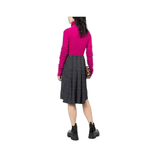 Checked Pleated Skirt