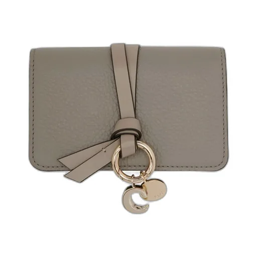 Logo-Charm Foldover Top Wallet