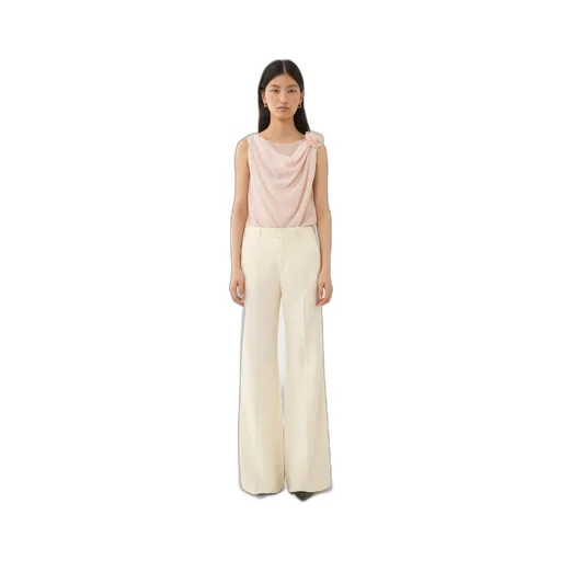 Wide-Leg Tailored Trousers