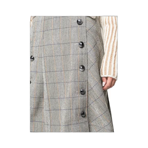 Checked Pleated Skirt
