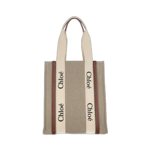 Woody Logo Embroidered Tote Bag