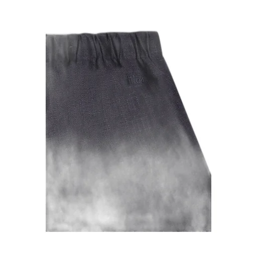 Scallop-Edge Linen Shorts