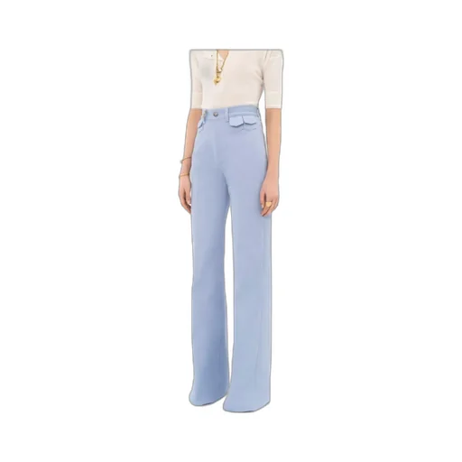 High-Waisted Flared Jeans