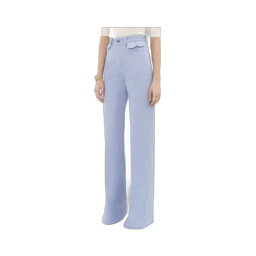 High-Waisted Flared Jeans