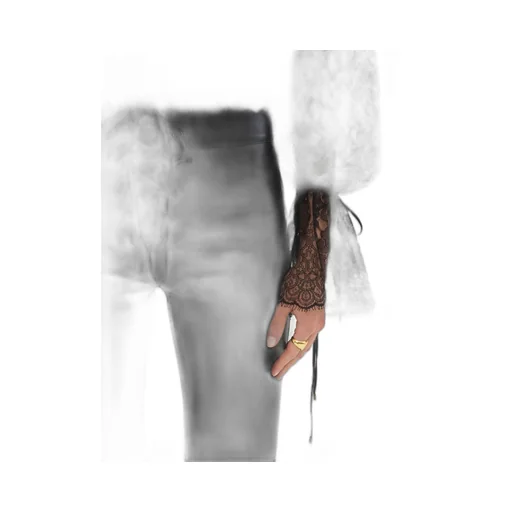 Lace-Up Leather Capri Trousers