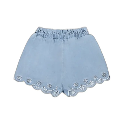 Ruffled Trim Tunic And Shorts Set