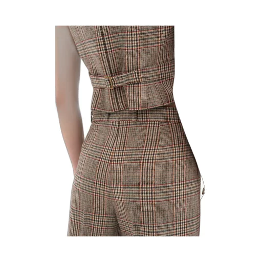 Plaid Wool Bell Bottoms