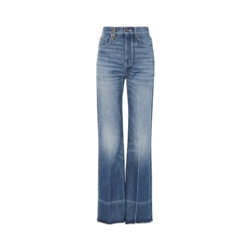 High-Waisted Bootcut Jeans