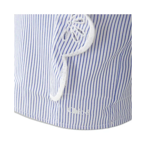 Ruffled Striped Blouse