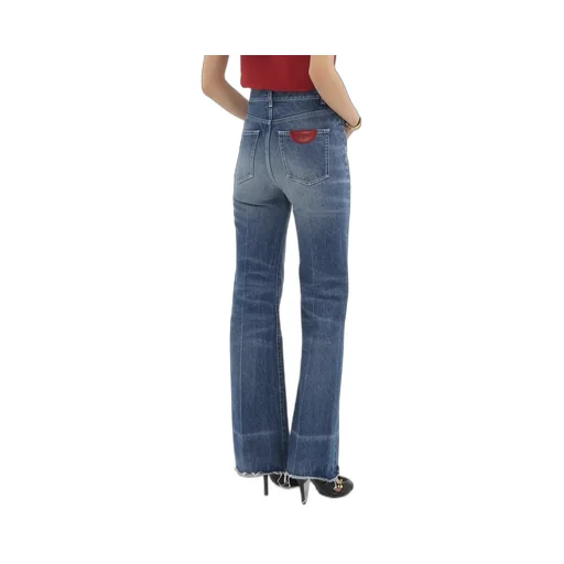 High-Waisted Bootcut Jeans