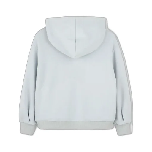 Logo Embroidered Long Sleeved Hoodie