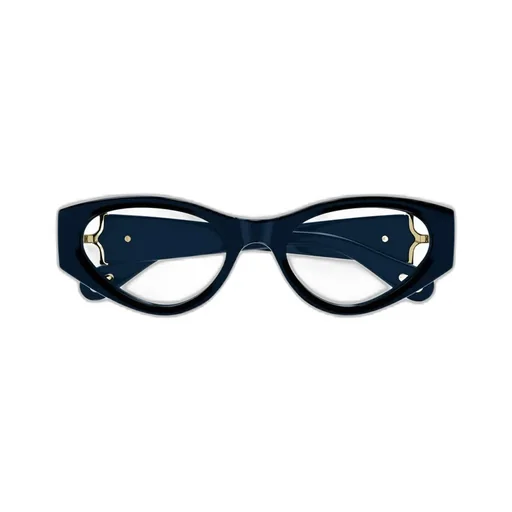Cat-Eye Frame Logo-Engraved Glasses