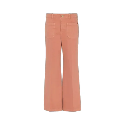Cropped Bootcut Trousers