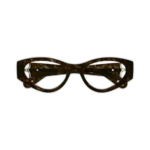 Cat-Eye Frame Logo-Engraved Glasses