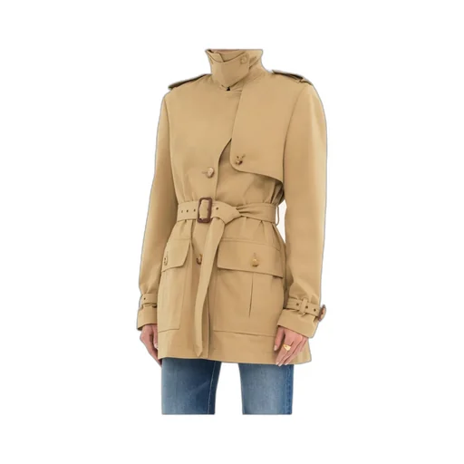 Belted Short Trench Coat