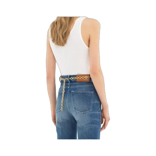 Logo Embroidered Ribbed Tank Top