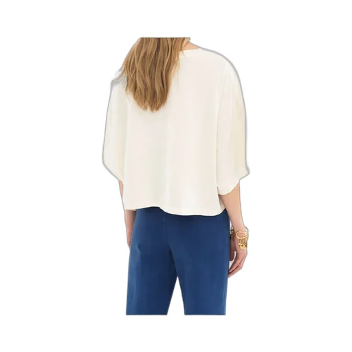 Logo Detailed Oversized Cropped T-Shirt