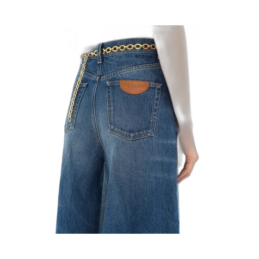 Patchwork Denim Skirt