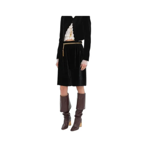 Fluid Velvet Bermuda Shorts