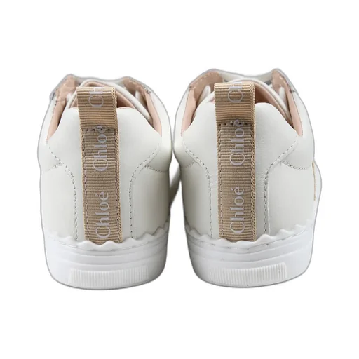 Logo Printed Round Toe Sneakers