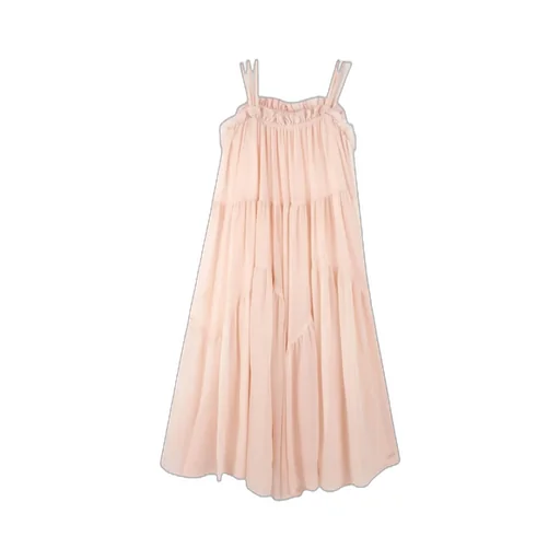 Ruffled Trim Dress