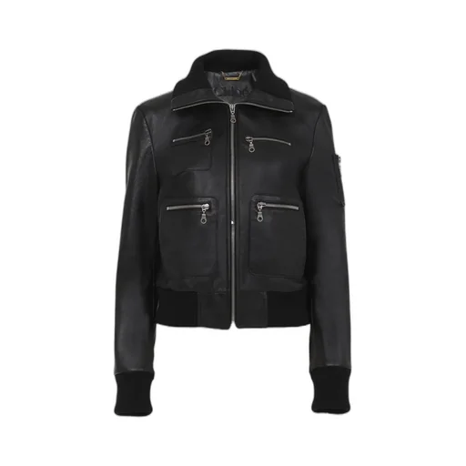 Leather Bomber Jacket