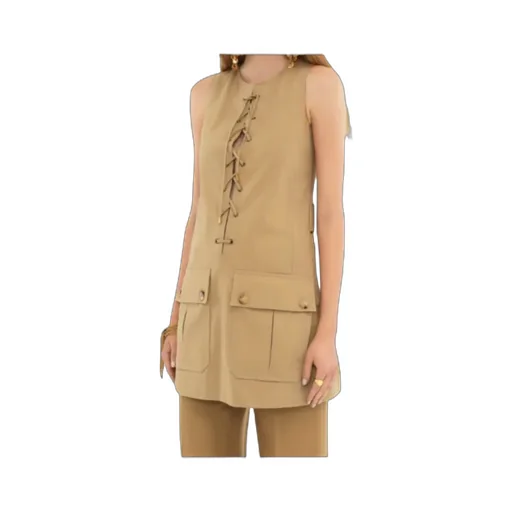 Laced Sleeveless Mini Dress