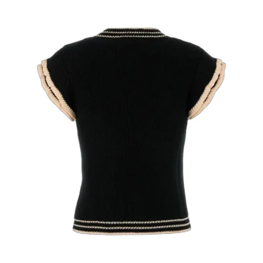 Short-Sleeved Knit Top