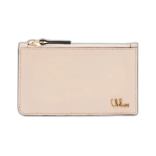 Logo Plaque Zipped Small Card Holder