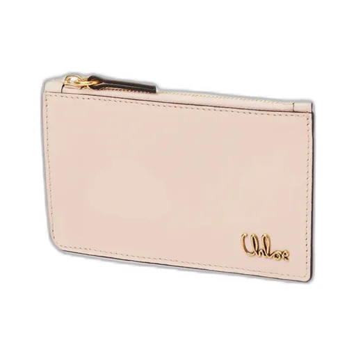Logo Plaque Zipped Small Card Holder