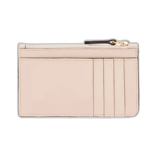 Logo Plaque Zipped Small Card Holder