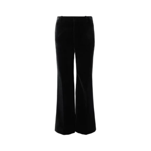 Flared Velvet Tailored Pants