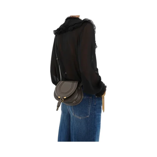 Marcie Logo Embossed Small Crossbody Bag