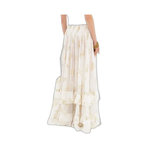 Jacquarded Lurex Maxi Skirt