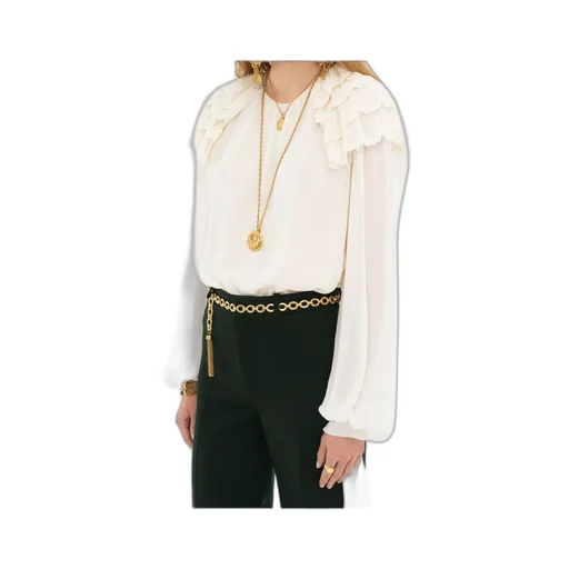 Gathered Ruffled Top