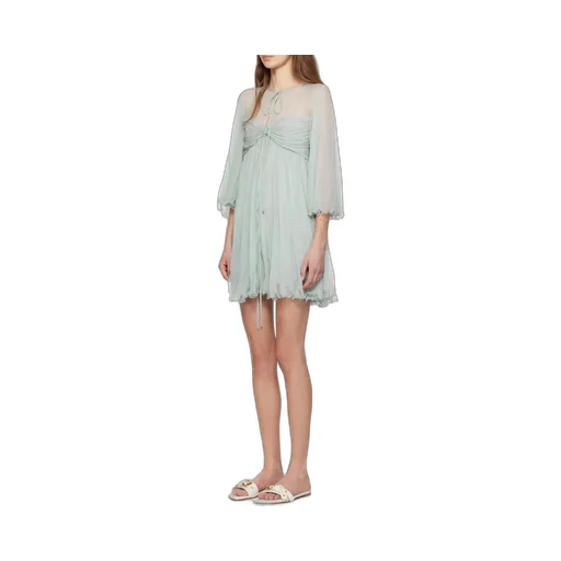 Pleated Mini Dress