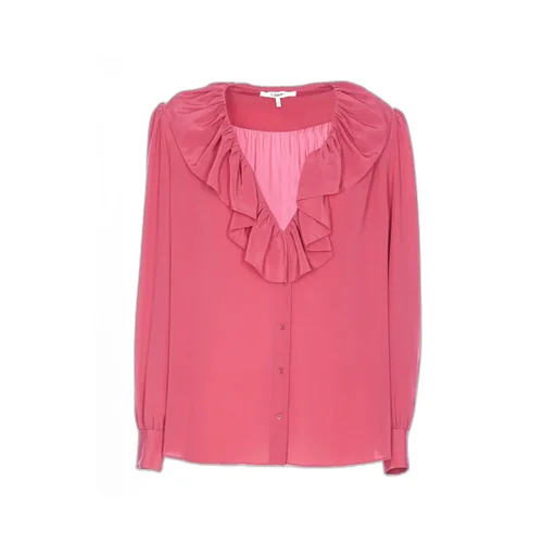 Ruffle Detailed Long-Sleeve Top