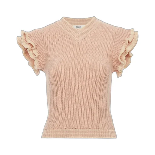Short-Sleeved Knit Top