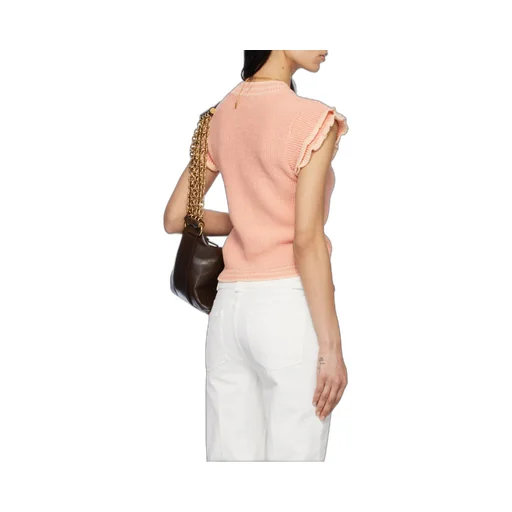 Short-Sleeved Knit Top