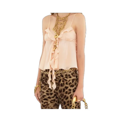 Ruffled Spaghetti Strap Top