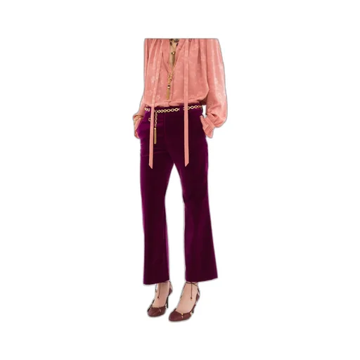 Cropped Bootcut Pants