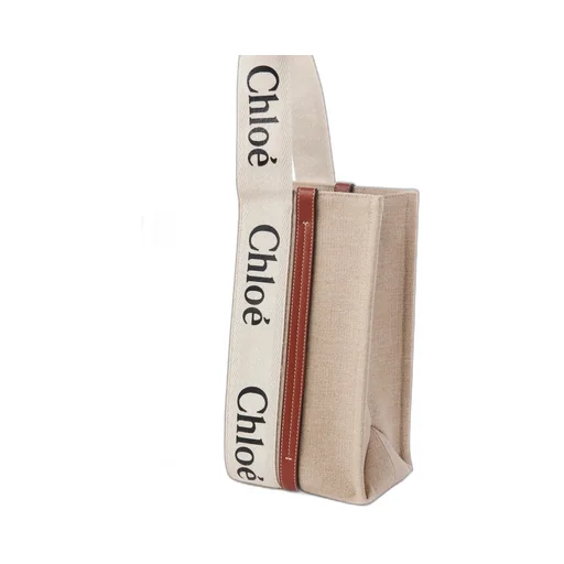 Woody Logo Printed Medium Tote Bag