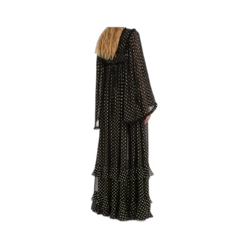 Ruffled Extra-Long Dress