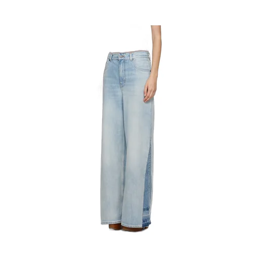 Logo Patch Wide-Leg Jeans